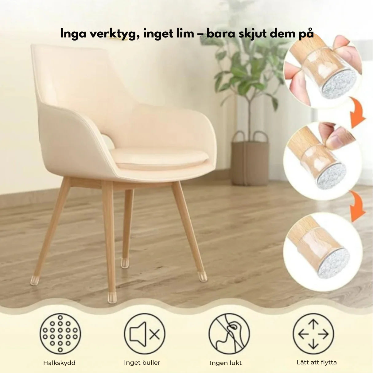 SoftPads - Skyddar golv & stoppar oljud
